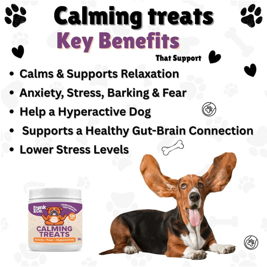 Frank & Co natural calming treats – probiotic & magnesium for dogs