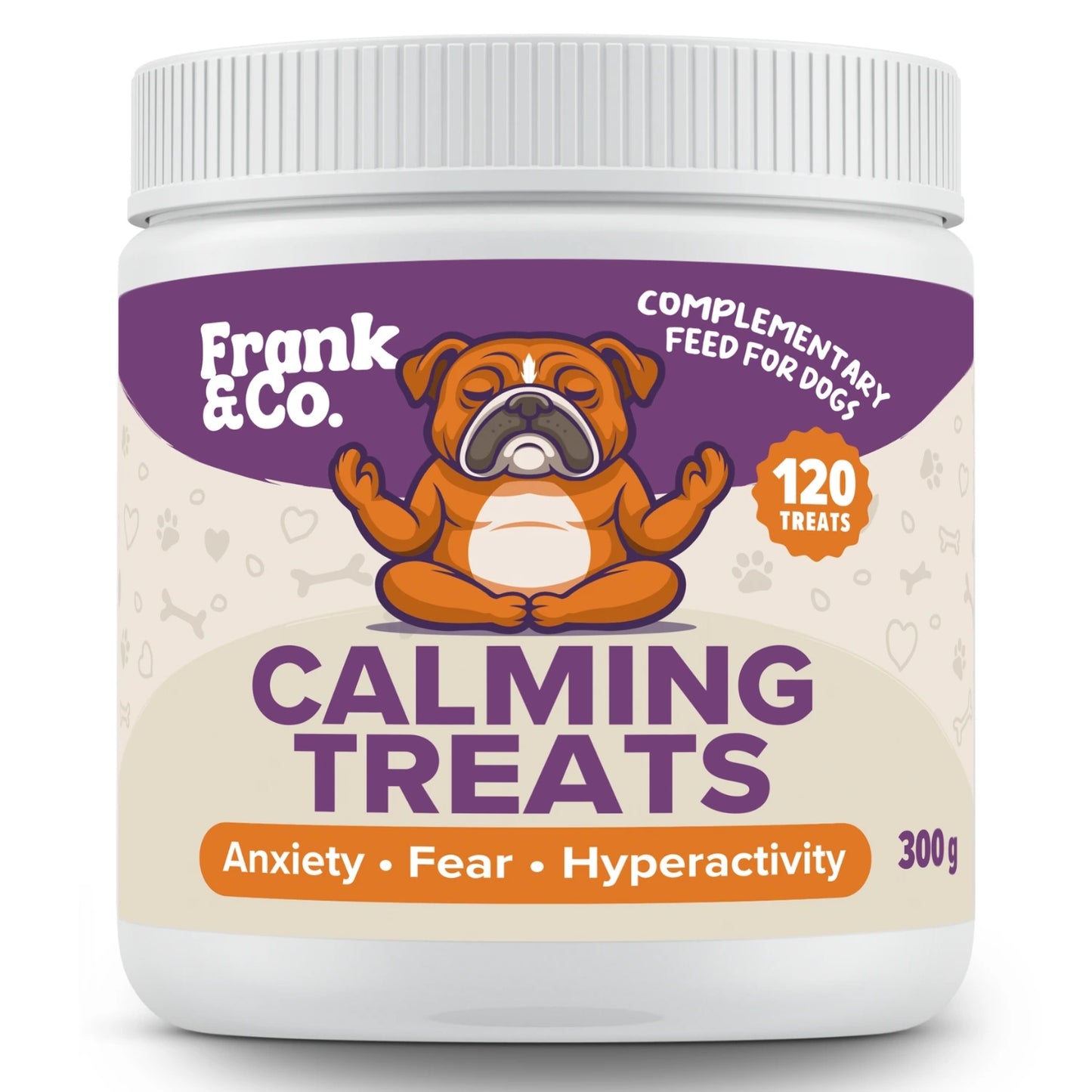 Frank & Co natural calming treats – probiotic & magnesium for dogs